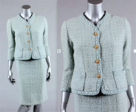 chanel suit tweed|vintage chanel tweed suit.